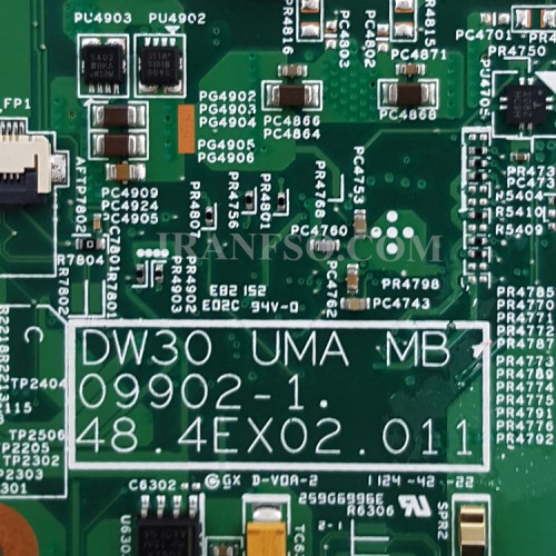 مادربرد لپ تاپ دل Vostro 3300_DW30_UMA MB_09902-1_48-4EX02-011 بدون گرافیک-تعمیری
