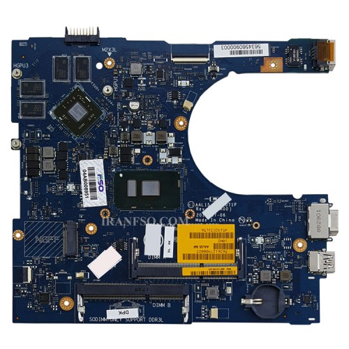 مادربرد لپ تاپ دل Inspiron 5559-5459 CPU-I5-6_LA-D071P_Rev.1.0_VGA-2GB گرافیک دار-CPU حرارت دیده