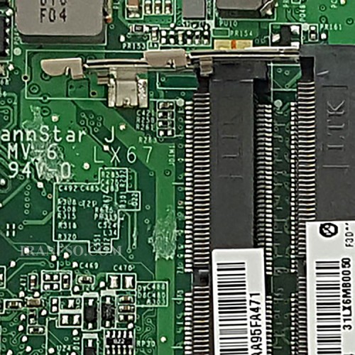 مادربرد لپ تاپ اچ پی Pavilion DV6-3000 Intel_LX6 بدون گرافیک