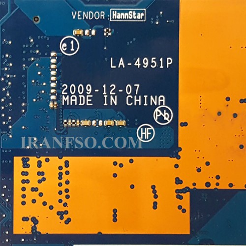 مادربرد لپ تاپ اچ پی EliteBook 8540_LA-4951P گرافیک دار