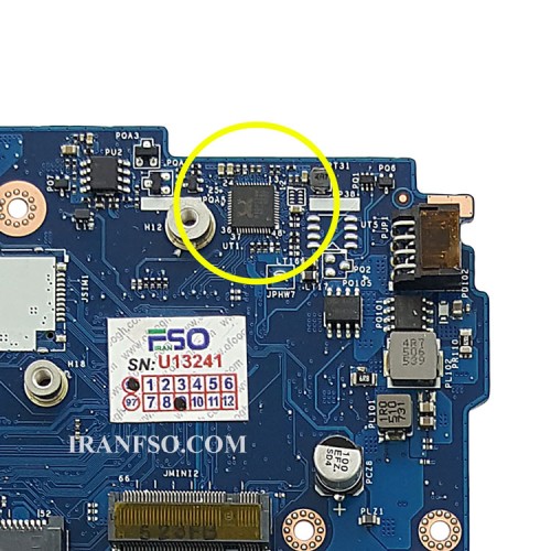 مادربرد لپ تاپ اچ پی ProBook 450-G2_CPU-I5-5_LA-B181P LVDS-40Pin 1GB گرافیک دار