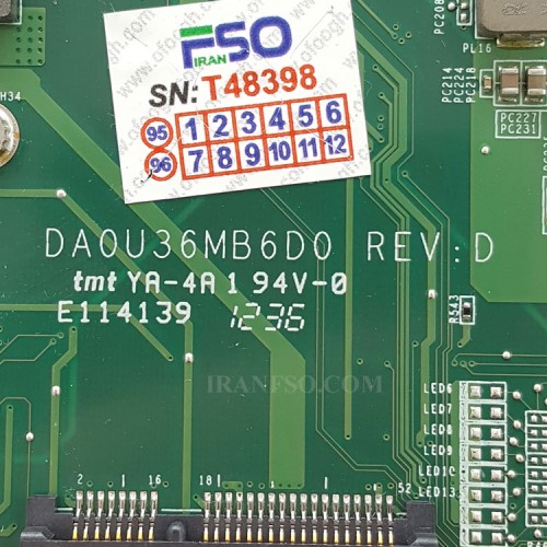 مادربرد لپ تاپ اچ پی Pavilion 15-B CPU-I3-2 HM77_DA0U36MB6D0 بدون گرافیک