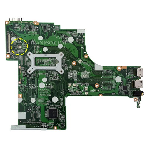 مادربرد لپ تاپ اچ پی Pavilion 15-AB CPU-I5-5_X12A_DAX12AMB6D0_EDP-30Pin گرافیک اینتلی