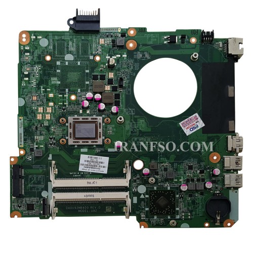مادربرد لپ تاپ اچ پی Pavilion 15-N CPU-A10_U92_DA0U92MB6D0 بدون گرافیک