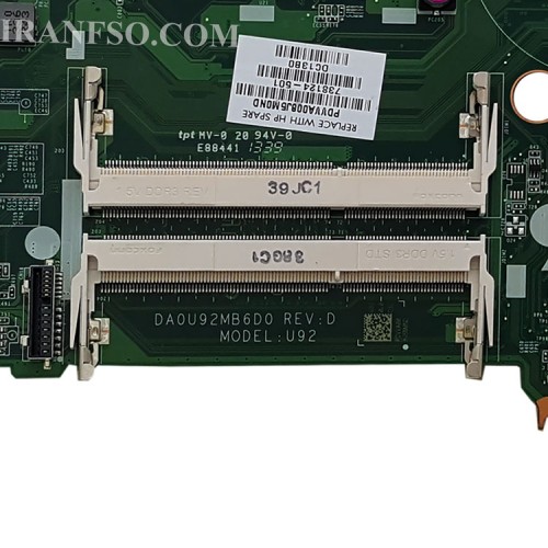 مادربرد لپ تاپ اچ پی Pavilion 15-N CPU-A10_U92_DA0U92MB6D0 بدون گرافیک