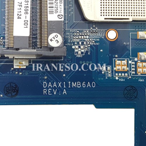 مادربرد لپ تاپ اچ پی Pavilion G62-CQ62_CPU-Intel_AX1 VGA-1GB گرافیک دار برد آبی