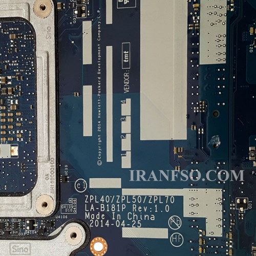 مادربرد لپ تاپ اچ پی ProBook 450-G2 CPU-I7-4_LA-B181P LED 30Pin 2GB گرافیک دار