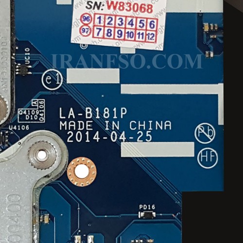 مادربرد لپ تاپ اچ پی ProBook 450-G2 CPU-I7-4_LA-B181P 40Pin 2GB گرافیک دار