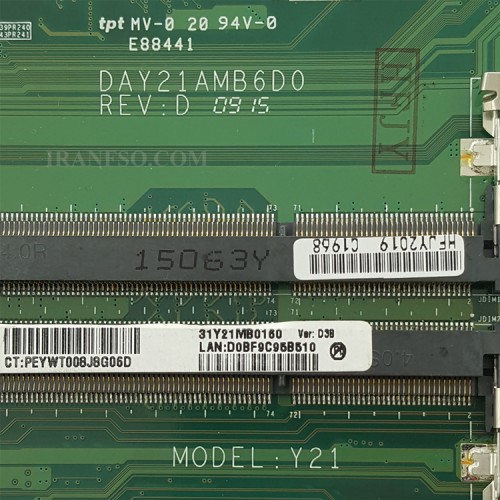 مادربرد لپ تاپ اچ پی Pavilion 15-P CPU-A10_Y21A_Y23A_DAY21AMB6D0_DAY23AMB6F0 بدون گرافیک