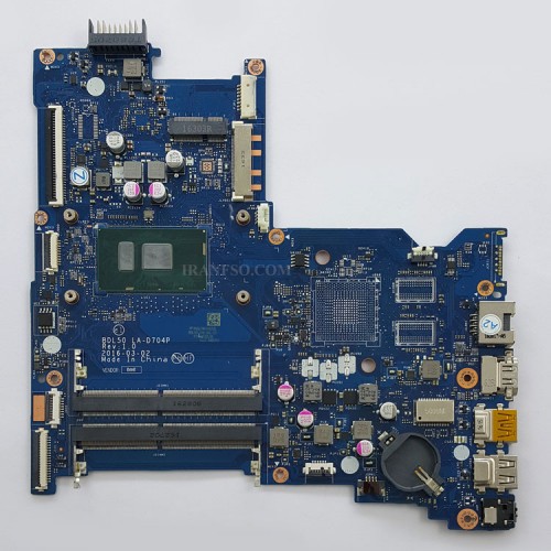 مادربرد لپ تاپ اچ پی Pavilion 15-AY CPU-I5-6200U_BDL50_LA-D704P گرافیک اینتلی