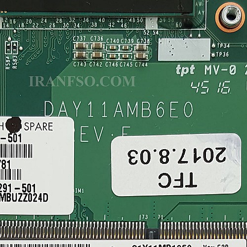 مادربرد لپ تاپ اچ پی Pavilion 17-P CPU-I7-5_Y11A_VGA-2GB گرافیک دار