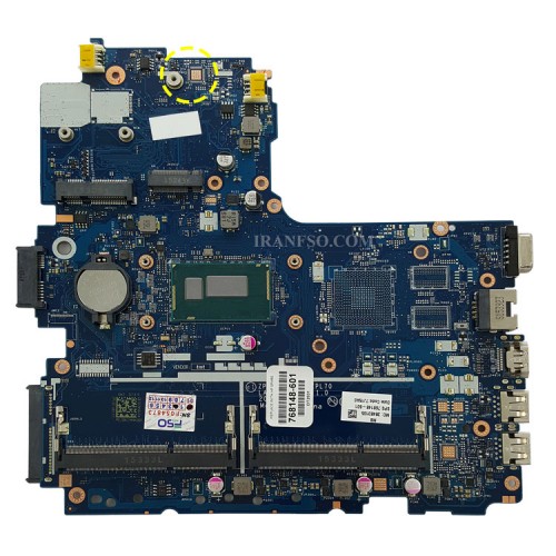 مادربرد لپ تاپ اچ پی ProBook 450-G2 CPU-I5-4_LA-B181P EDP-30Pin بدون گرافیک
