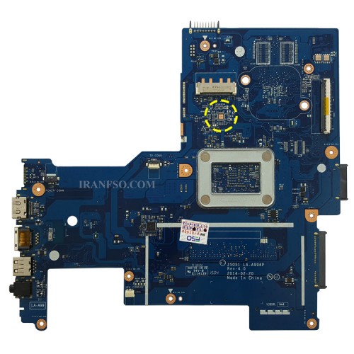 مادربرد لپ تاپ اچ پی Pavilion 15-G AMD A8-6410_LA-A996P EDP-30Pin بدون گرافیک