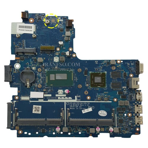 مادربرد لپ تاپ اچ پی ProBook 450-G2_CPU-I7-4_ZPL40-ZPL50-ZPL70_LA-B181P_LED-30Pin_VGA-1GB گرافیک دار