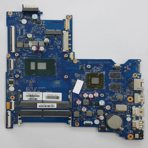 مادربرد لپ تاپ اچ پی Pavilion 15-AY CPU-I7-7500U_CDL50_LA-D707P_VGA-2GB گرافیک دار