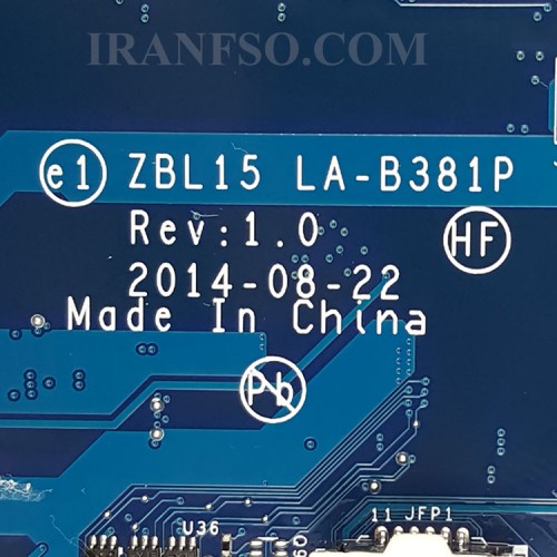 مادربرد لپ تاپ اچ پی ZBook 15 G2 HM86_ZBL15_LA-B381P بدون گرافیک