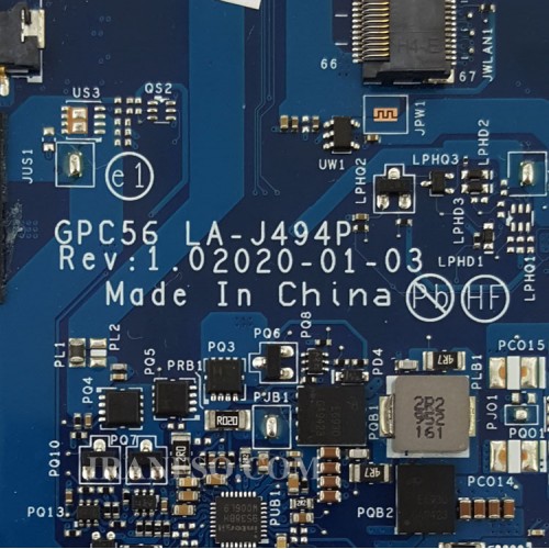 مادربرد لپ تاپ اچ پی ENVY X360 15M-ED CPU-I5-10_GPC56_LA-J494P گرافیک اینتلی