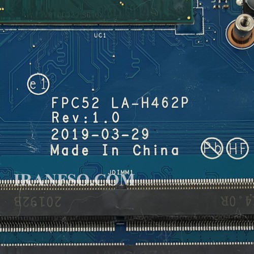 مادربرد لپ تاپ اچ پی Pavilion Gaming 15-DK_CPU-I5-9_FPC52_LA-H462P_VGA-4GB گرافیک دار