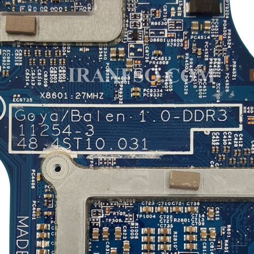 مادربرد لپ تاپ اچ پی Pavilion DV7-7000_HM77_CPU-Intel_11254-3_48-4ST10-031_VGA-2GB گرافیک دار-تعمیری