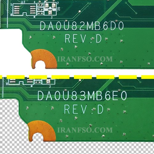 مادربرد لپ تاپ اچ پی Pavilion 15-N CPU-I5-4_U83-U82_DA0U83MB6E0_DA0U82MB6D0 گرافیک اینتلی-CPU حرارت دیده