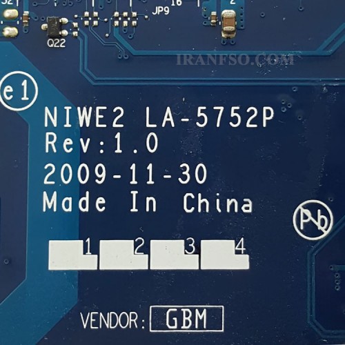 مادربرد لپ تاپ لنوو IdeaPad Z560_NIWE2_LA-5752P گرافیک دار