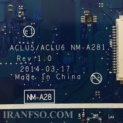 مادربرد لپ تاپ لنوو IdeaPad G50-45 CPU-AMD-A8-6410_NM-A281_VGA-1GB گرافیک دار