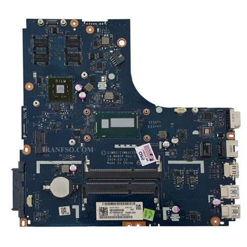 مادربرد لپ تاپ لنوو IdeaPad B50-70_IP305 CPU-I3_LA-B091P 1GB گرافیک دار