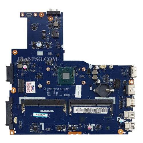 مادربرد لپ تاپ لنوو IdeaPad B50-30 CPU-Celeron_ZIWB0-B1-E0_LA-B102P گرافیک اینتلی-اسلات رم خراب