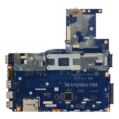 مادربرد لپ تاپ لنوو IdeaPad B50-30 CPU-Celeron_ZIWB0-B1-E0_LA-B102P گرافیک اینتلی-اسلات رم خراب