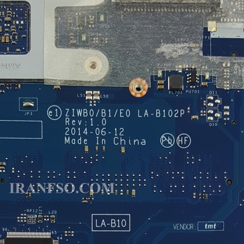مادربرد لپ تاپ لنوو IdeaPad B50-30 CPU-Celeron_ZIWB0-B1-E0_LA-B102P گرافیک اینتلی-اسلات رم خراب