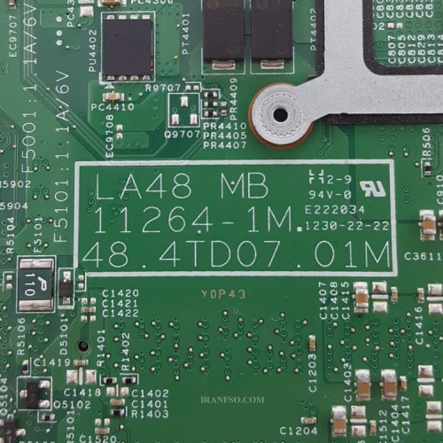 مادربرد لپ تاپ لنوو IdeaPad B490 CPU-Intel_LA48_11264-1M_48-4TD07-01M_VGA-1GB گرافیک دار