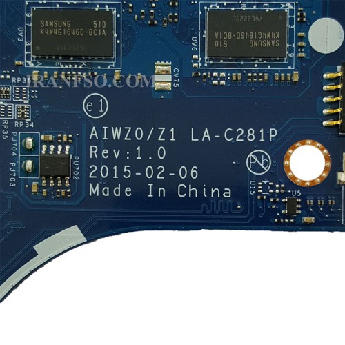 مادربرد لپ تاپ لنوو Z51-70_V4000_CPU-I7-5500U_AIWZ0-Z1_LA-C281P 2GB_NO 3D Web گرافیک دار-Chip حرارت دیده مشابه IP500