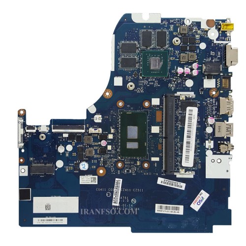 مادربرد لپ تاپ لنوو IP310-15ISK_IP510_I7-6500U_NM-A751_4GB-2GB گرافیک دار-سوکت ریز-CPU حرارت دیده