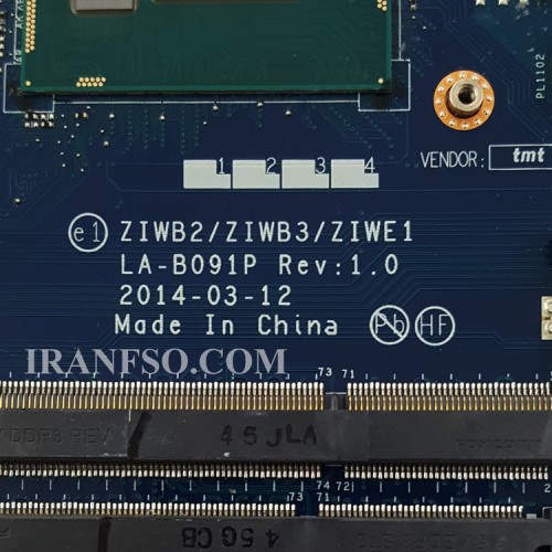 مادربرد لپ تاپ لنوو IdeaPad B50-70_IP305 CPU-I5-4210U_ZIWB2-ZIWE3-ZIWE1_LA-B091P_PM2GM