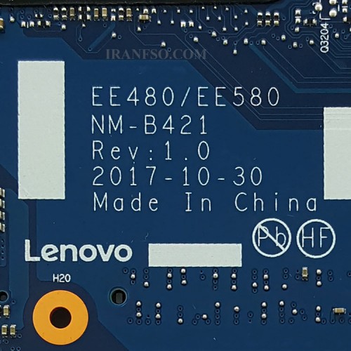 مادربرد لپ تاپ لنوو Thinkpad E480-E580 CPU-I7-8550U_EE580 EE480 NM-B421_VGA-2GB گرافیک دار-تعمیری
