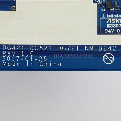 مادربرد لپ تاپ لنوو IdeaPad 320-15ISK_CPU-I7-7500U_DG421_DG521_DG721_NM-B242_PM2GM گرافیک دار