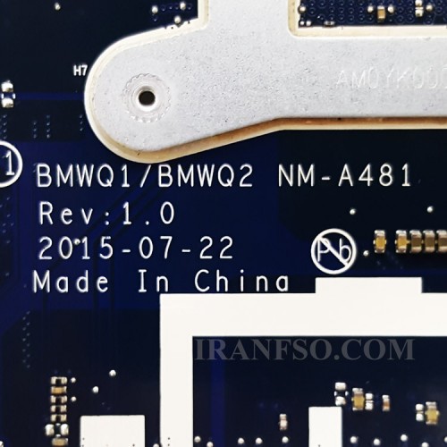 مادربرد لپ تاپ لنوو IP300-15ISK_I5-6200U_BMWQ1_BMWQ2_NM-A481_R5-M330_2GB گرافیک دار-CPU حرارت دیده