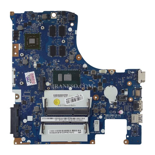 مادربرد لپ تاپ لنوو IP300-15ISK_I7-6_BMWQ1_BMWQ2_NM-A481_VGA-2GB گرافیک دار-CPU حرارت دیده
