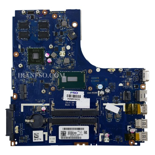 مادربرد لپ تاپ لنوو B50-70_IP305_CPU-I7-4_ZIWB2_ZIWB3_ZIWE1_LA-B091P_8500_2GB گرافیک دار-CPU حرارت دیده