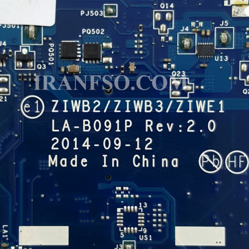 مادربرد لپ تاپ لنوو B50-70_IP305_CPU-I7-4_ZIWB2_ZIWB3_ZIWE1_LA-B091P_8500_2GB گرافیک دار-CPU حرارت دیده