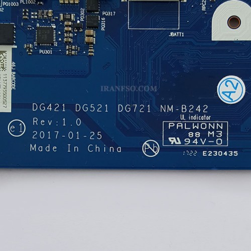 مادربرد لپ تاپ لنوو IdeaPad 320 CPU-I5-7_DG421-DG521-DG721_NM-B242_VGA-2GB گرافیک دار