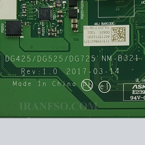 مادربرد لپ تاپ لنوو IdeaPad 320-14_CPU-AMD-A9_DG425-DG525-DG725_NM-B321 بدون گرافیک