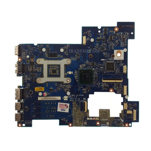 مادربرد لپ تاپ لنوو IdeaPad G570 HM65_PIWG2_LA-675AP بدون گرافیک-بدون HDMI