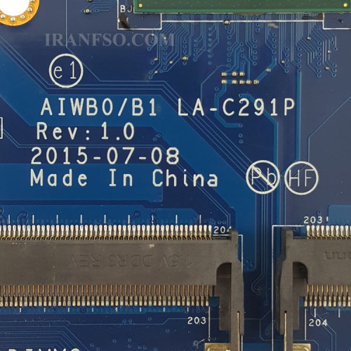مادربرد لپ تاپ لنوو IdeaPad B51-30 CPU-Celeron-N3050_LA-291P_VGA-1GB گرافیک دار
