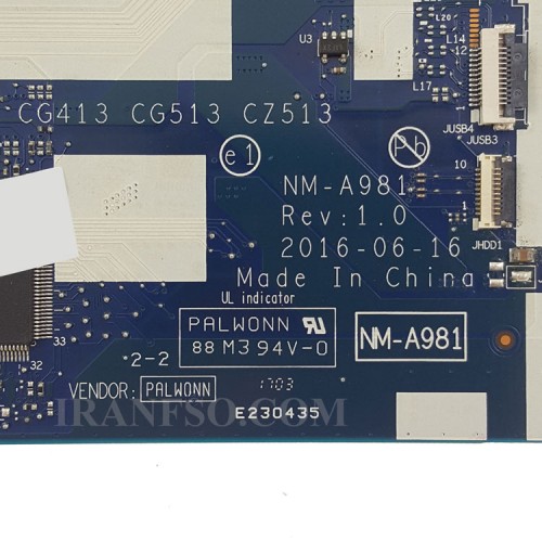 مادربرد لپ تاپ لنوو IP310-15IKB_IP510-15_I5-7_NM-A981_Ram-4G_VGA-2G گرافیک دار سوکت ریز