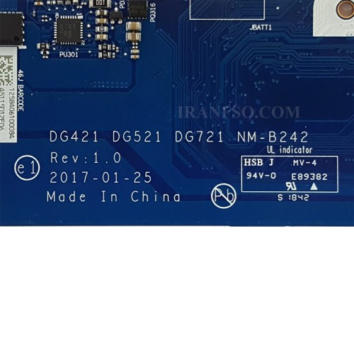 مادربرد لپ تاپ لنوو IdeaPad 320 CPU-I7-6_DG421-DG521-DG721_NM-B242 4GB-2GB گرافیک دار