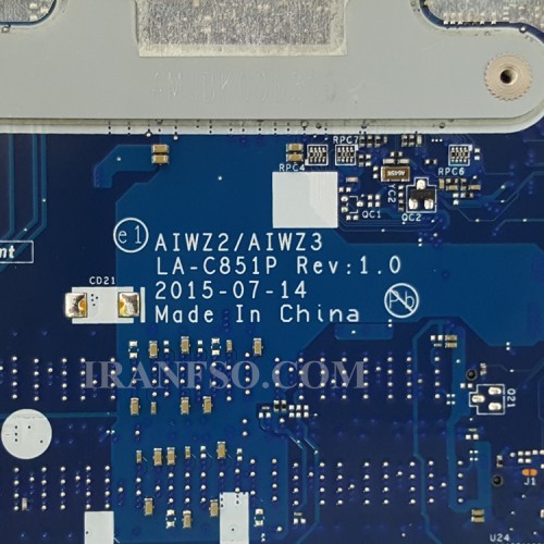 مادربرد لپ تاپ لنوو IP500-15ISK CPU-I7-6_AIWZ2_AIWZ3_LA-C851P_VGA-2GB_ NO 3D Web گرافیک دار-مشابه Z51-70