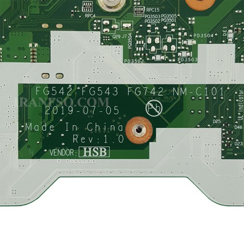 مادربرد لپ تاپ لنوو L340-15API_Ryzen R3-3200G_FG542_FG543_FG742_NM-C101_4GB بدون گرافیک