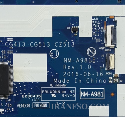 مادربرد لپ تاپ لنوو IP310-15IKB_IP510-15_I5-7_NM-A981_4G-2G گرافیک دار سوکت ریز-تعمیری