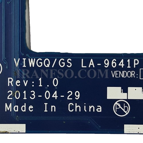 مادربرد لپ تاپ لنوو IdeaPad G510 HM86_VIWGQ-GS_LA-9641P_VGA-2GB گرافیک دار-تعمیری